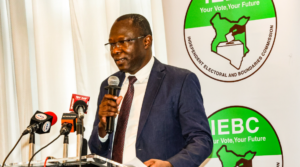 Independent Electoral and Boundaries Commission (IEBC) Chairperson Erastus Edung Ethekon.