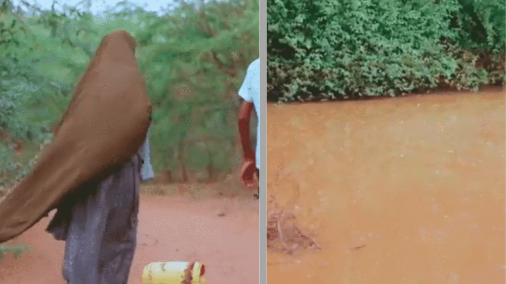 Photo 7: A rural route connected to water collection.
Photo 8: A water source under pressure.