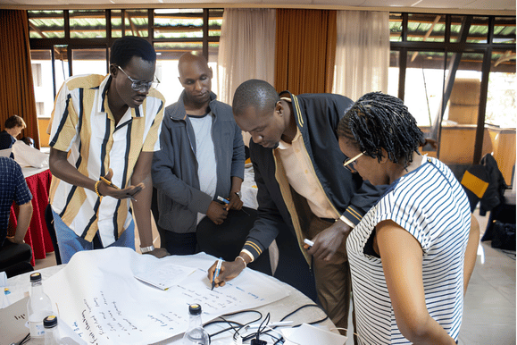 Attendees listening attentively during a training session hosted by the Center for Media Innovation Hub