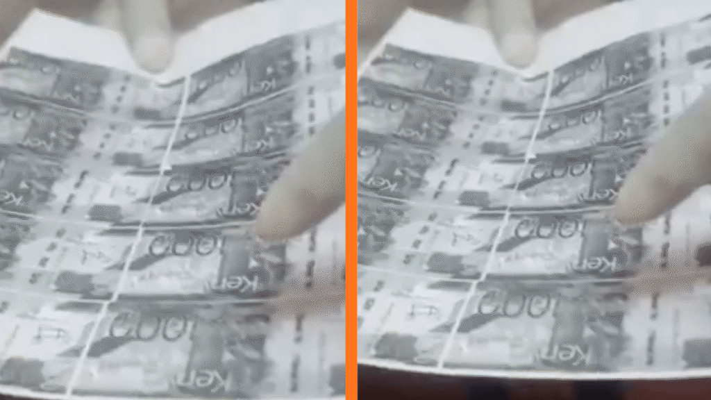 Evidence of money recovered by anti-graft detectives during the arrest of court officers over bribery allegations in the Rift Valley.