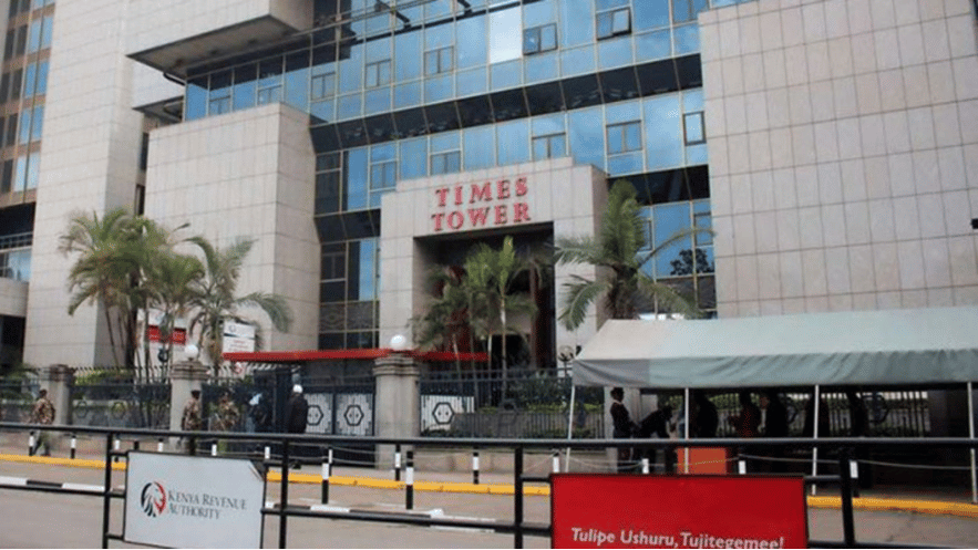 A view outside Times Tower, the Kenya Revenue Authority headquarters in Nairobi