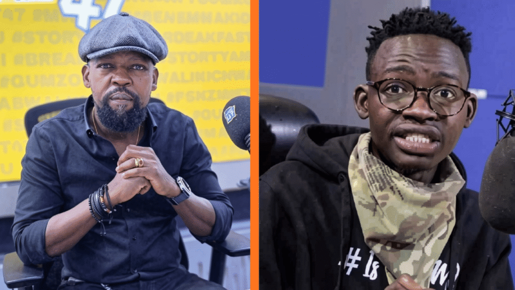 Radio Personalities Alex Mwakideu and MCA Tricky Differ Over Public Road Development Projects