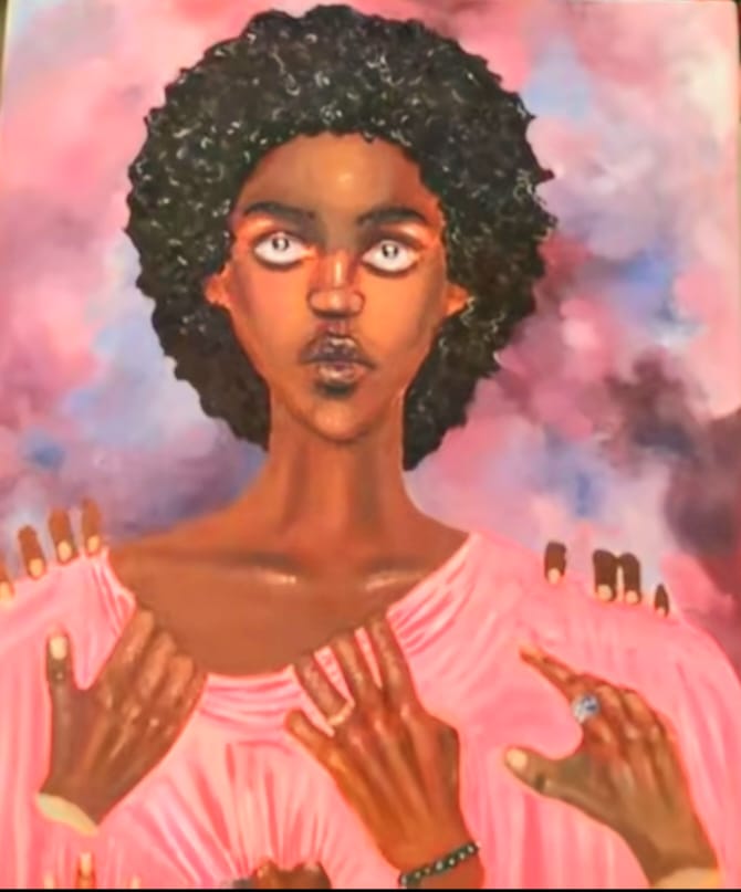 An artwork by Nimah Mutua on TikTok