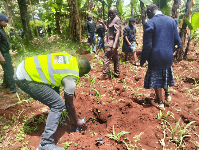 NACADA Joins Kirinyaga Pupils to Plant 330 Trees in Climate Drive